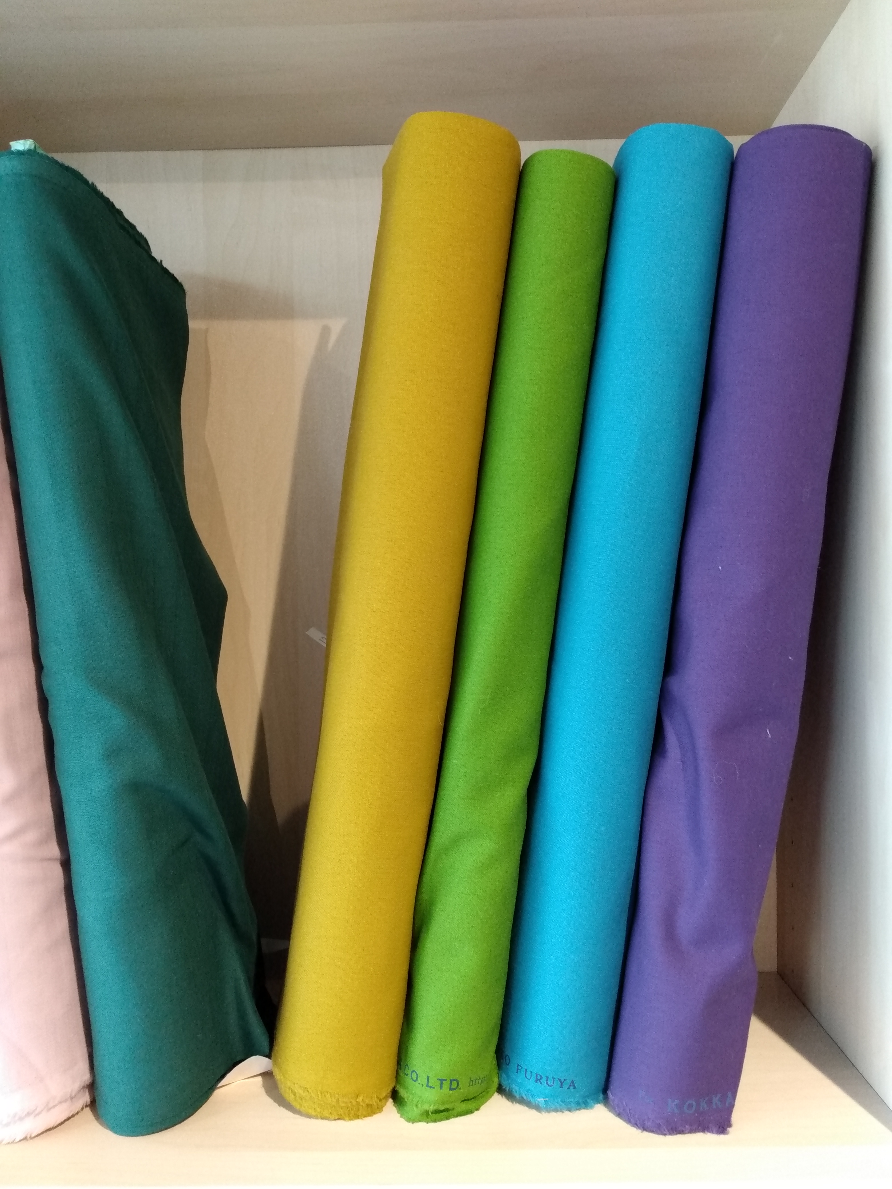 Cotton/linen canvas and cotton double gauze from Kokka, Japan